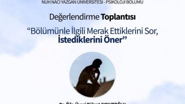 Psikoloji Bölümü Değerlendirme Toplantısı